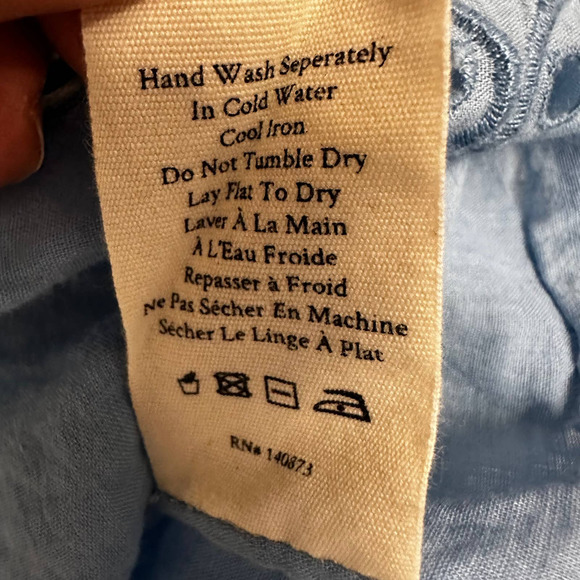 Gorgeous Bohemian LoveShackFancy Lace cut outs Blouse Vintage Vibes - Picture 11 of 11